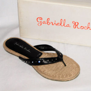 Gabriella Rocha Sandals Black Size 10 NEW IN BOX